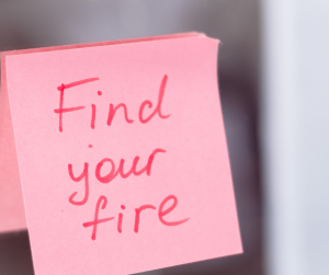 find your fire post it note