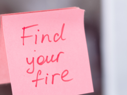 find your fire post it note