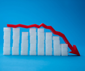 Sugar cube graph decreasing 